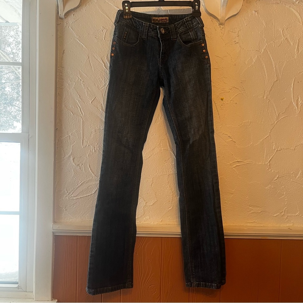 Liquid Blue Straight Leg Jeans